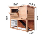 i.Pet 86cm Tall Wooden Pet Coop