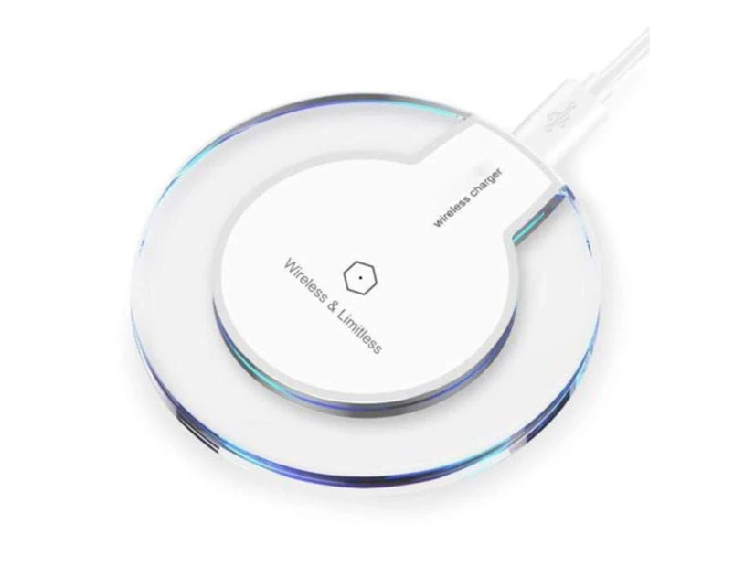 Catzon Fast Wireless Charger, Qi Wireless Charger Compatible with All QI Devices-White