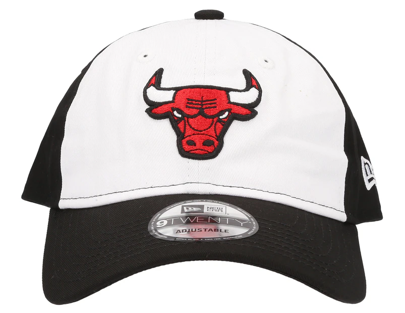 New Era Chicago Bulls Twill 9TWENTY Baseball Cap - White/Black