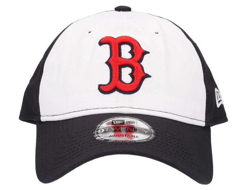 New Era Boston Red Sox Twill 9TWENTY Baseball Cap - White/Blue