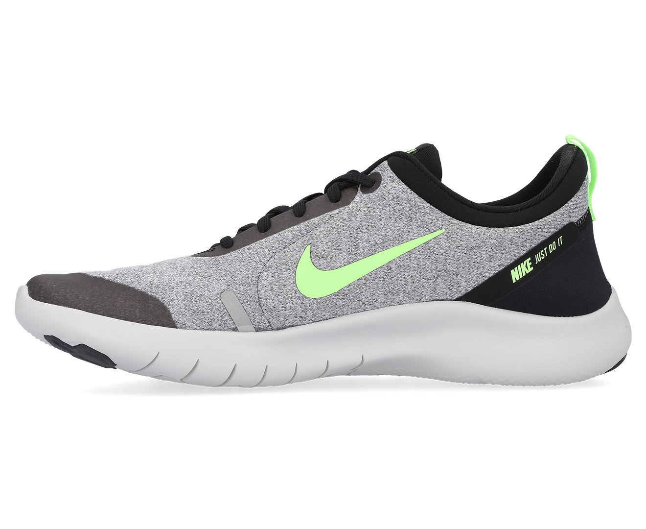 Nike Mens Flex Experience Rn 8 Shoe Cool Grey Lime Blast Black
