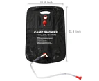 20L Portable Solar Energy Heated Shower Bathing Bag for Ourdoor Camping