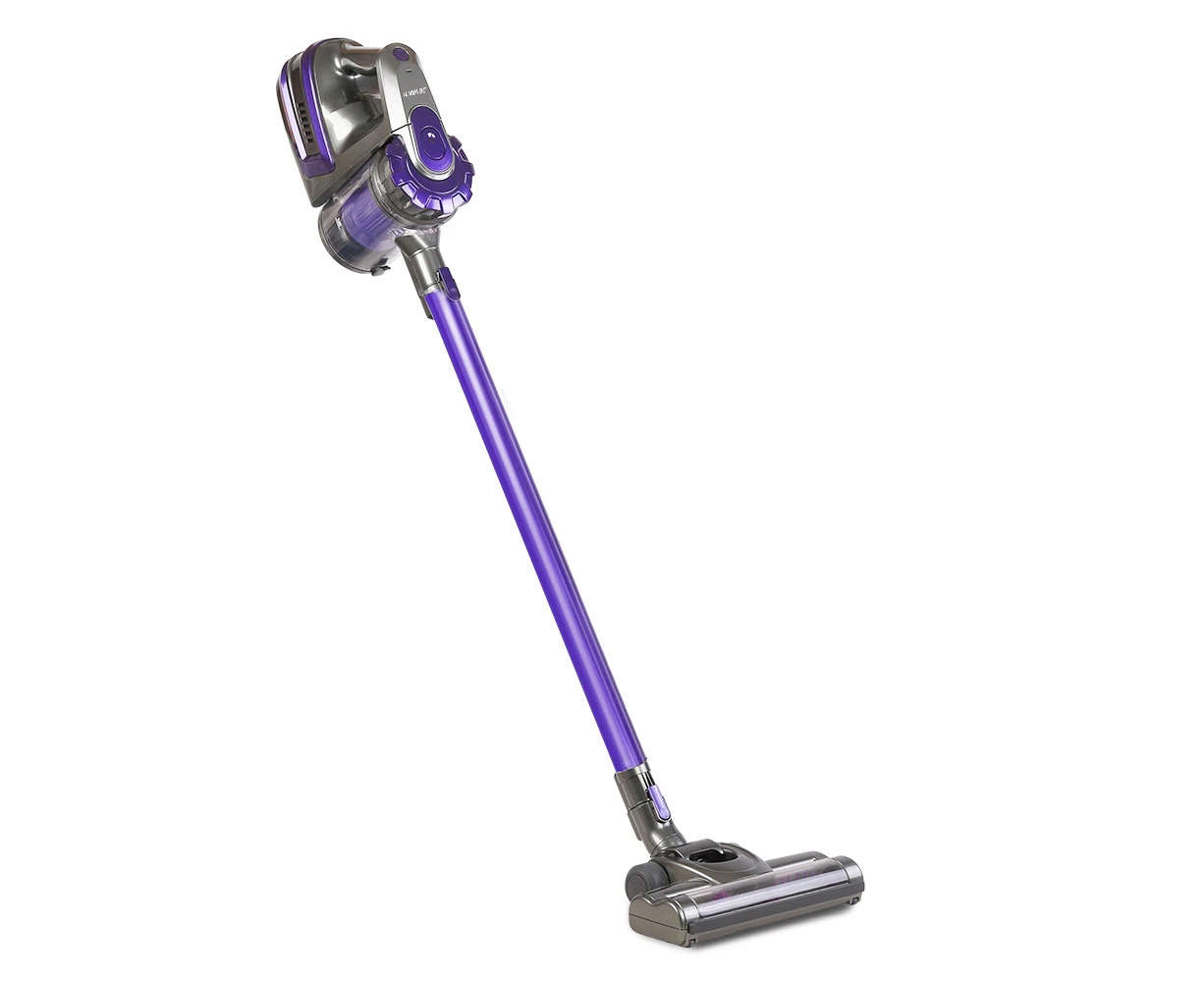 Devanti 150 Cordless Handheld Stick Vacuum Cleaner 2 Speed   Purple And Grey