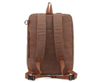 CoolBELL Unisex 17.3 Inch Backpack-Canvas Coffee
