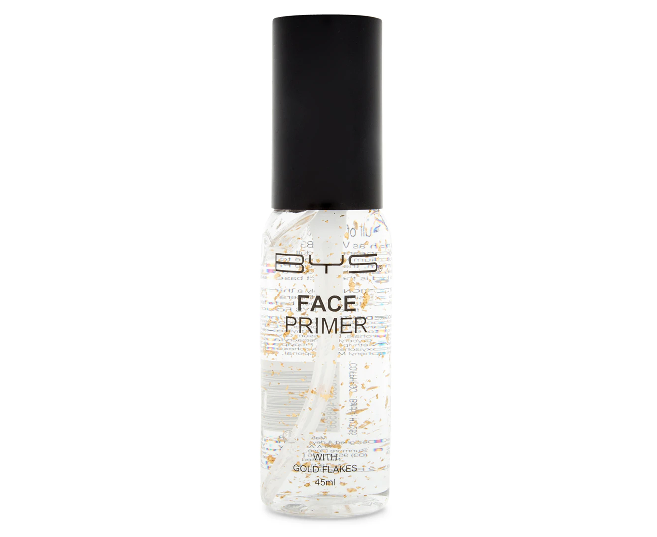 BYS Face Primer Base w/Gold Flakes Cosmetics Foundation Makeup Vitamin B3 45ml