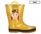 The Wiggles Emma Glitter Gumboot - Gold