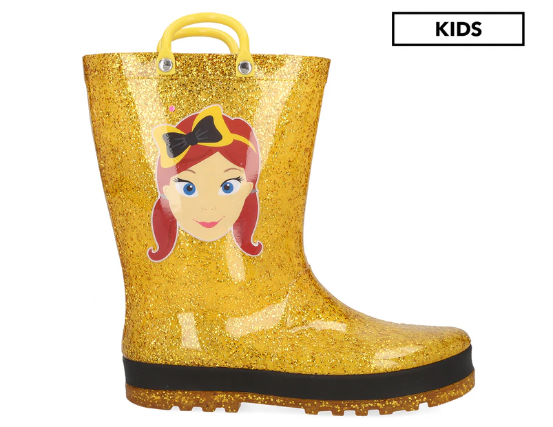 The Wiggles Emma Glitter Gumboot - Gold