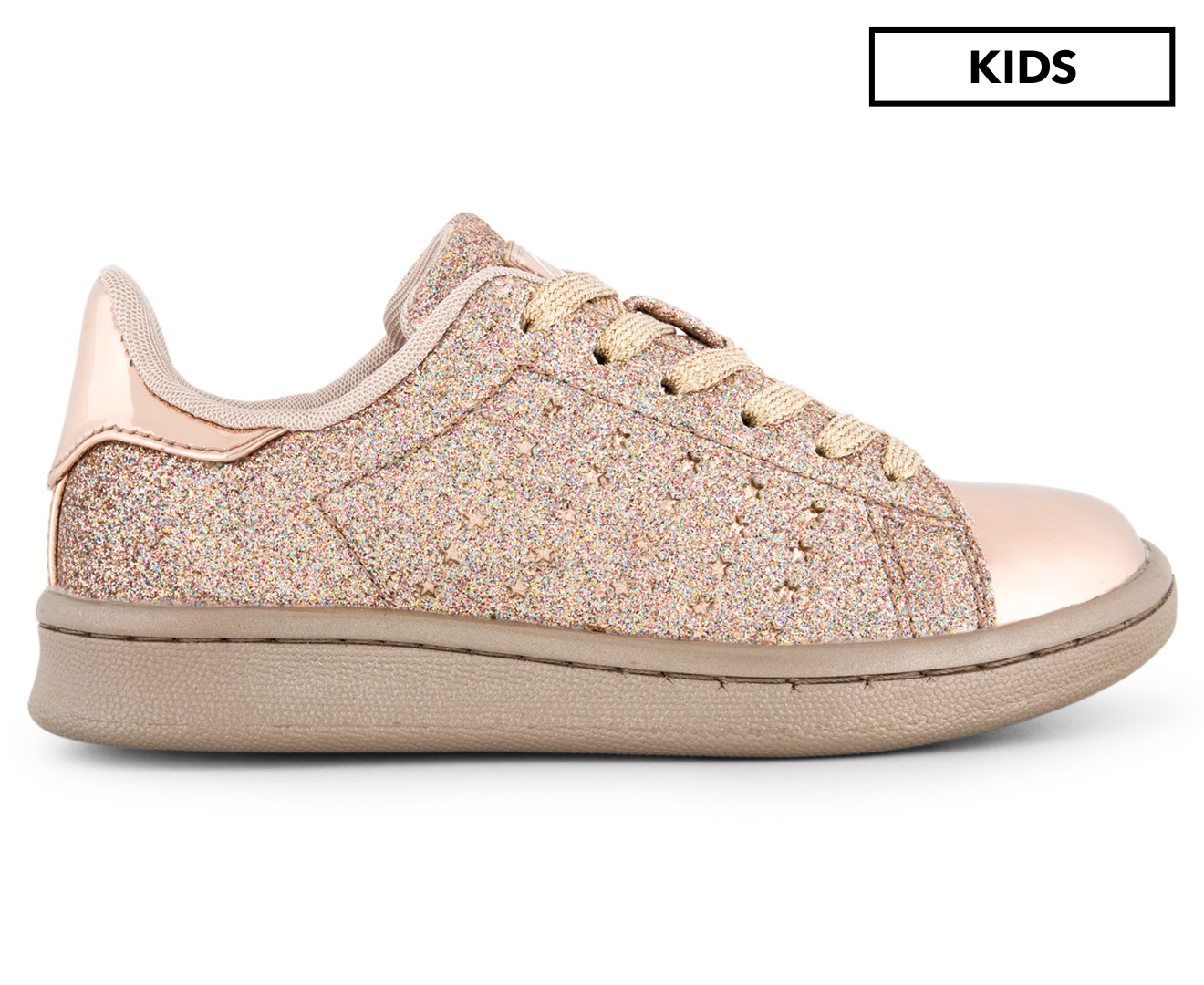 Clarks Disco Shoe - Rose Gold Glitter | Catch.com.au