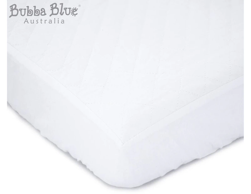 Bubba Blue Breathe Easy Quilted Waterproof Large Cot Mattress Protector