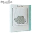 Bubba Blue 60x120cm Petit Elephant Baby Bath Towel - White/Grey 1