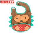Skip Hop Zoo Tuck-Away Baby Bib - Hedgehog