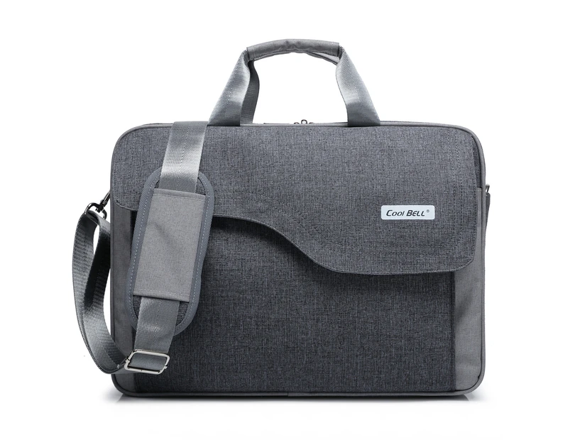 CoolBELL Unisex 15.6 Inch Nylon Laptop Bag-Grey
