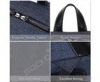SOCKO Unisex 17.3 Inch Laptop Backpack-Blue