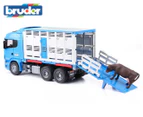 Bruder 1/16 Scania R-Series Cattle Transportation Truck - Blue