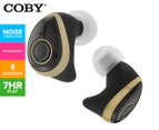 Coby True-Wireless Earbuds - Black/Gold