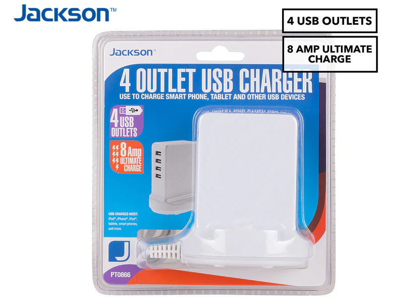 Jackson 4-Port Desktop USB Charger