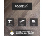 Matrix Power Tools 20V Cordless Brushed Drill Driver Battery Charger Set