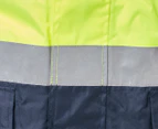 Stubbies Men's Two-Tone Spliced Quilted Jacket w/ Tape - Yellow/Navy
