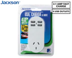 Jackson USA/Canada Travel Adaptor + 4-Port USB Charging Station