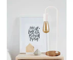 Seabrook Timber Stylish Desk Lamps White