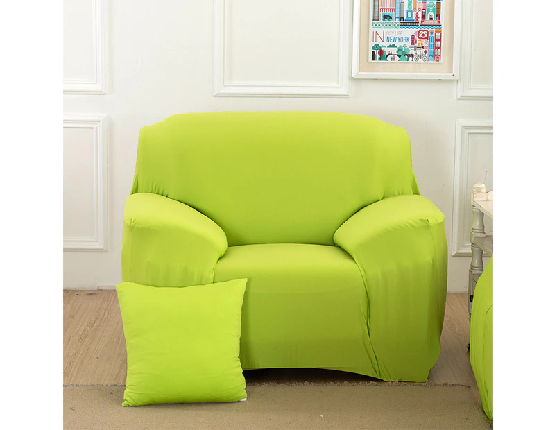 1 Seater High Stretch Sofa Cover Couch Lounge Protector Slipcovers - Green