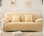 3 Seater High Stretch Sofa Cover Couch Lounge Protector Slipcovers - Beige