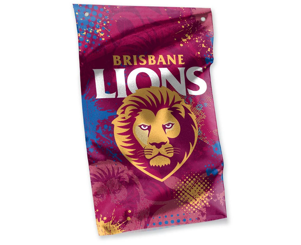 BRISBANE LIONS AFL Cape Wall Flag Banner