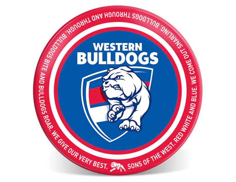 Western Bulldogs AFL 20cm Melamine Dinner Plate