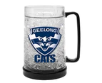 LARGE AFL Geelong Cats Aussie Rules Freeze Beer Stein Frosty Mug Cup