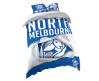 North Melbourne Kangaroos AFL SINGLE Bed Quilt Doona Duvet Cover & Pillow Case Set *NEW*