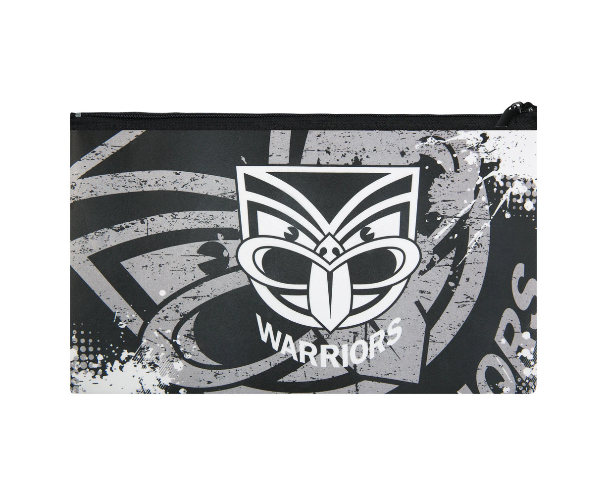 NRL New Zealand Warriors QUALITY LARGE Pencil Case for School Work Stationary