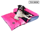 Dudley's 70x50cm Two-Block Small Pet Sofa - Pink