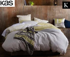 KAS Benny King Bed Quilt Cover Set - Yellow