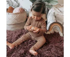 Cotton Ribbed Leggings - Various Colours by Ponchik Babies + Kids - Desert Rose