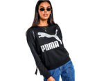 Puma Women's Classics Logo Crew Sweatshirt - Black