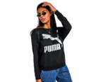 Puma Women's Classics Logo Crew Sweatshirt - Black