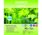 Renee Taylor 600 GSM Bamboo Rich Quilt With 50% Natural Bamboo Fibre 50% Microfiber