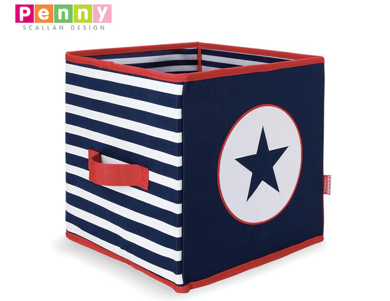 Penny Scallan Collapsible Storage Box - Navy Star