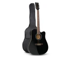 Alpha 41 Inch Electric Acoustic Guitar Wooden Classical D Shape Full Size Amp