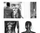 Embellir 185cm Male Mannequin Full Body Head Hair Torso Clothes Display Showcase Black