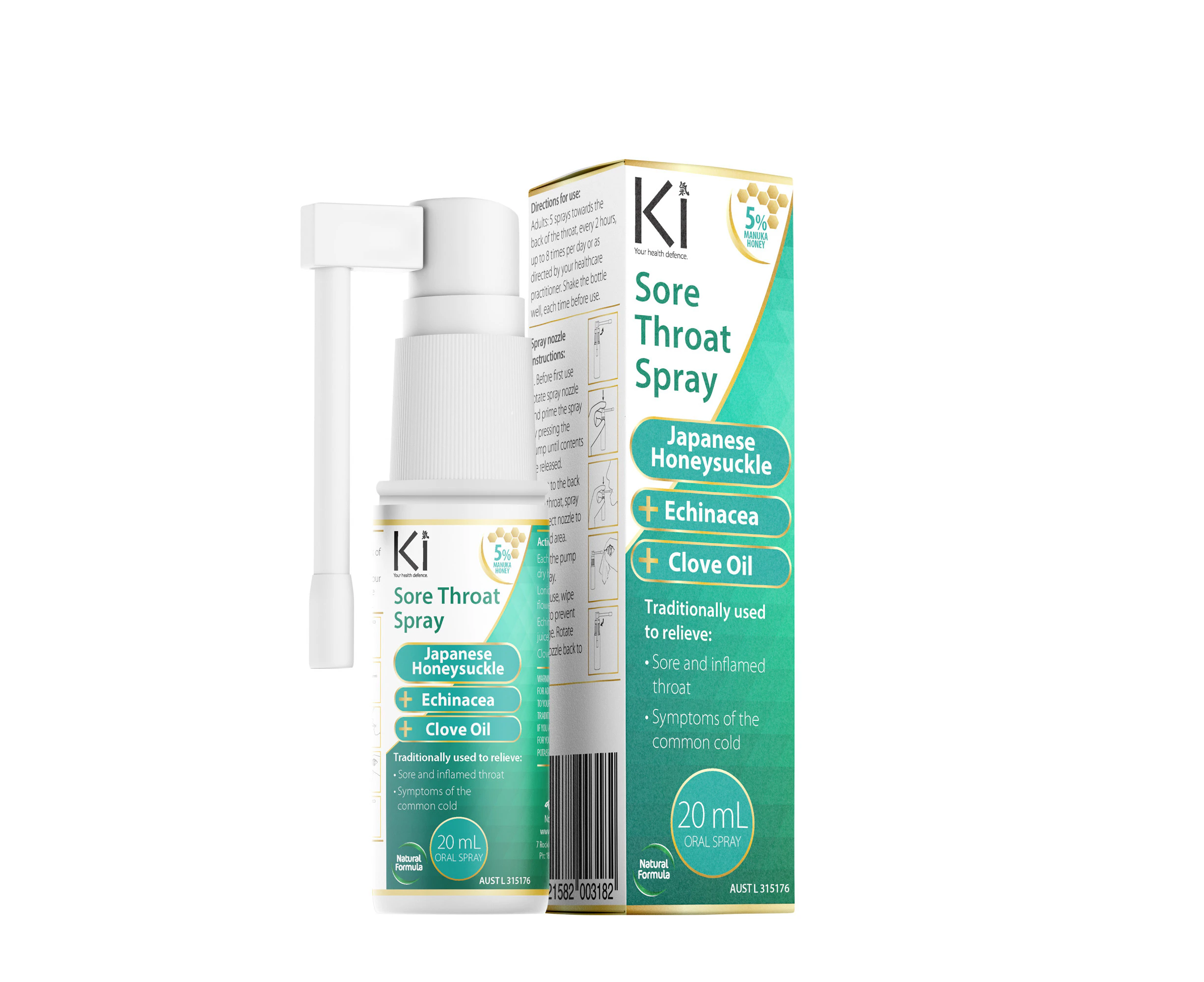 Ki Sore Throat Spray 20 mL