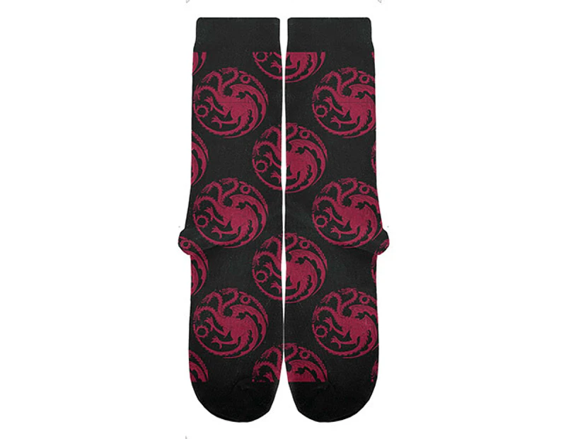 Game of Thrones Targaryen House Knitted Socks