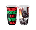 Star Wars Christmas Tumbler Cup Mug "Merry Force Be with You"