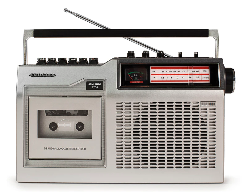 Crosley Portable CT200 Cassette Player & Recorder w/ AM/FM Radio