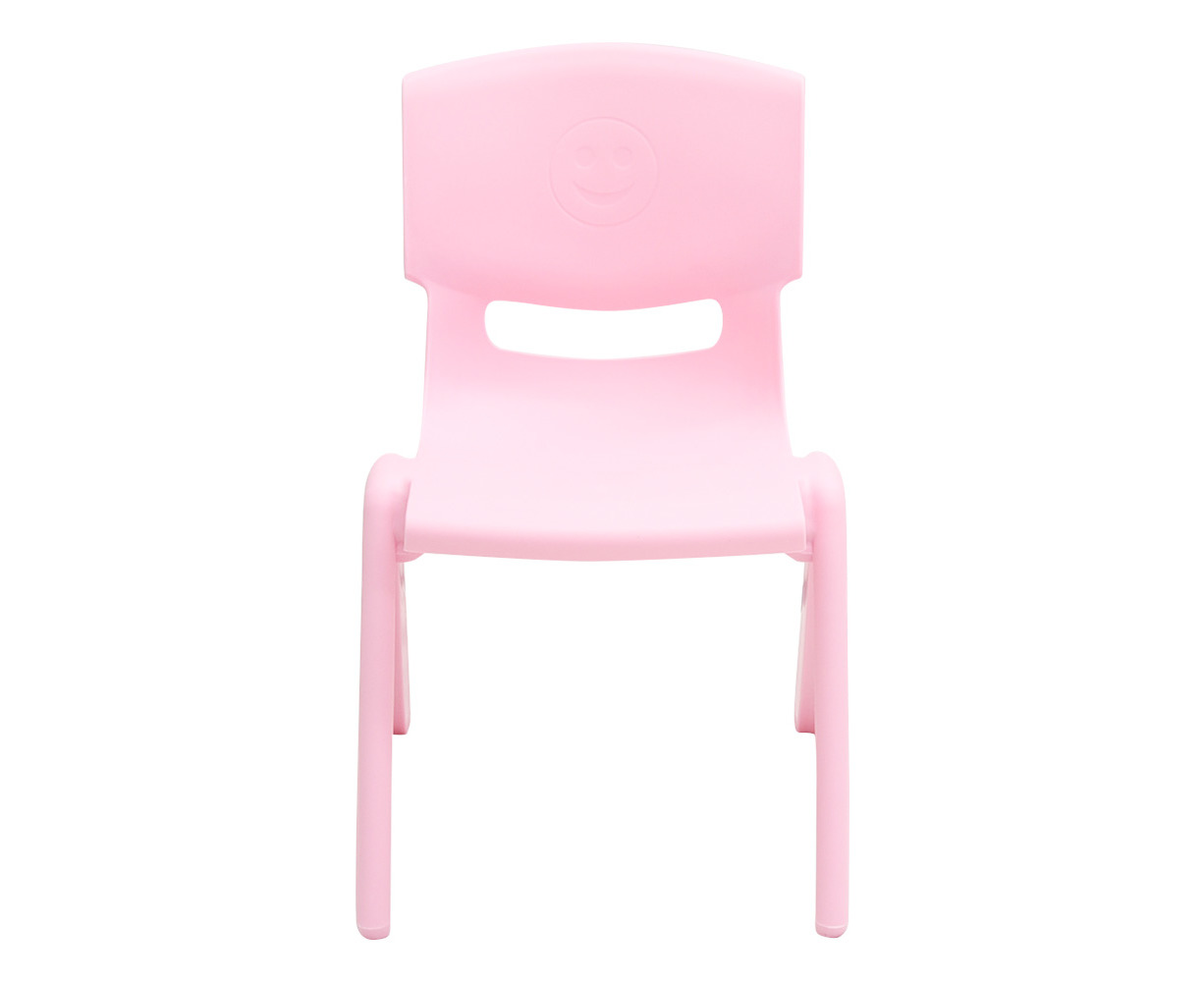 pink plastic chair