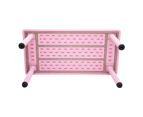120x60cm Kid's Adjustable Rectangle Table Desk Pink
