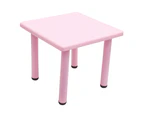 60x60cm Kid's Adjustable Square Table Desk Pink