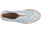 L'F Shoes Women's Floral Loafers - Sky Blue