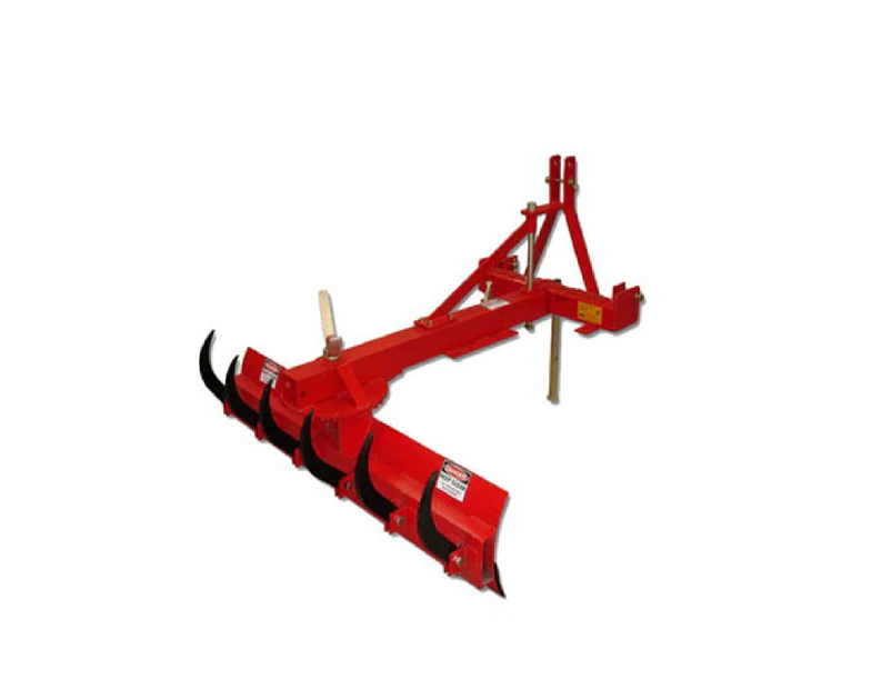 Rear Grader Blade 4Ft 120Cm W/ Rippers Heavy Duty, Offsetable For Tractor 3 Pl
