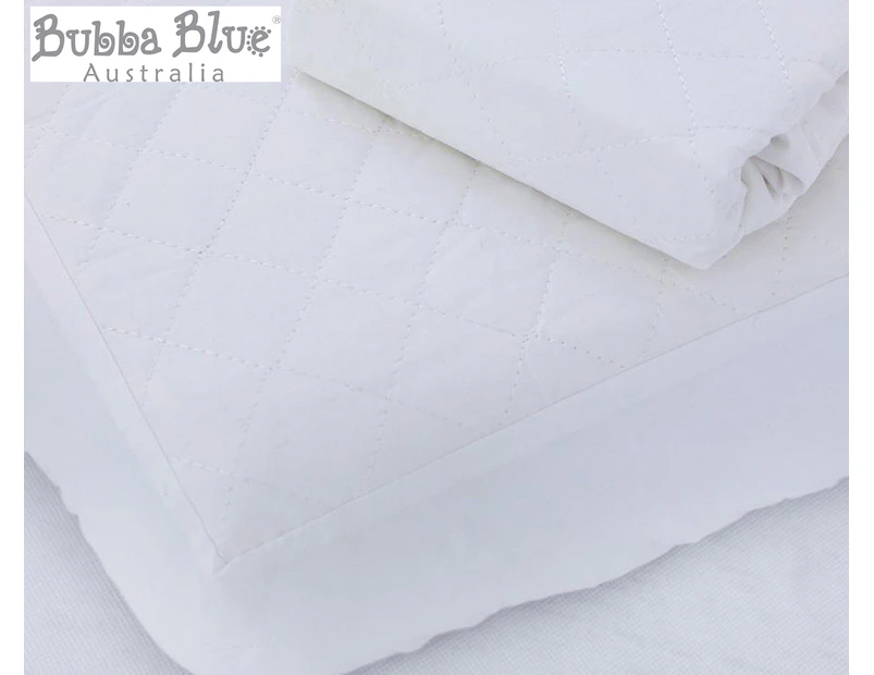 Bubba Blue Breathe Easy Quilted Waterproof Moses Basket Mattress Protector